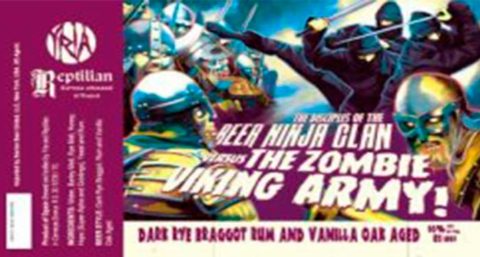 Etiqueta de The Beer Ninja Clan vs The Zombie Viking Army