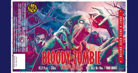 Etiqueta de Bloody Zombie