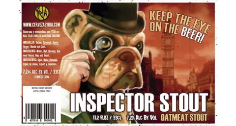 Etiqueta de Inspector Stout